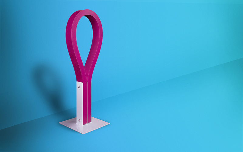 Illustration for article titled This Colorful Rubber Bike Rack Won't Scratch Or Ding Your Favorite Ride